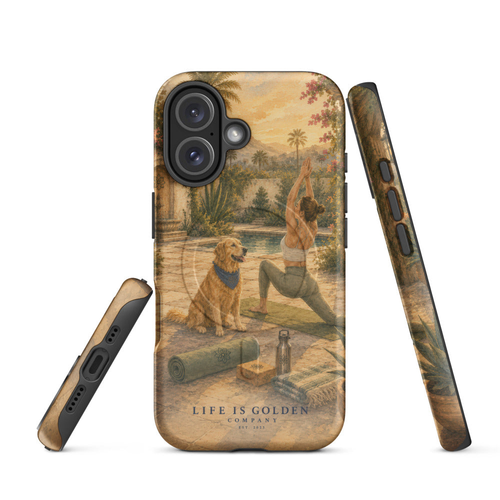 The Morning Flow Case — Classic Gold — iPhone 16