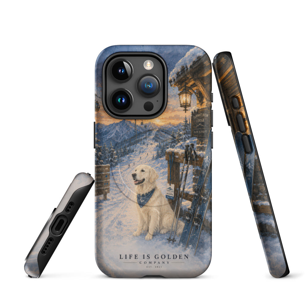 The Ski Lodge Case — Classic Gold — iPhone 15 Pro
