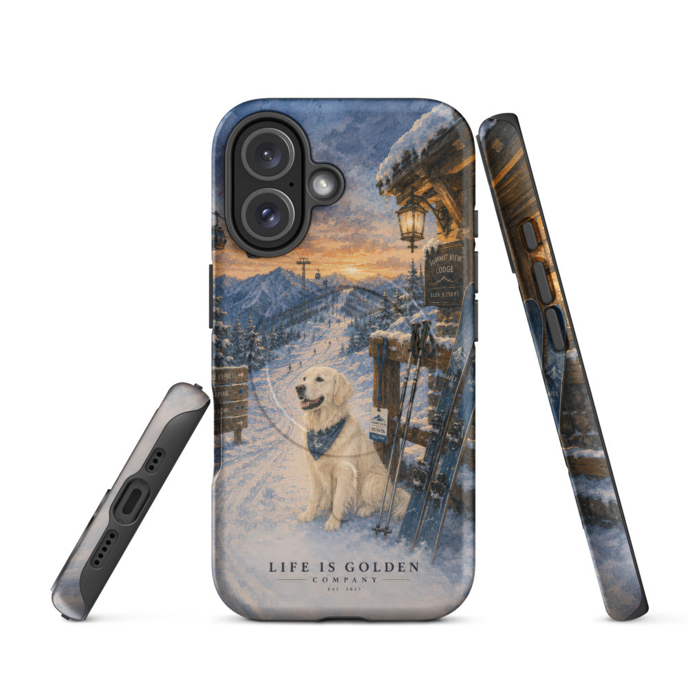The Ski Lodge Case — Classic Gold — iPhone 16