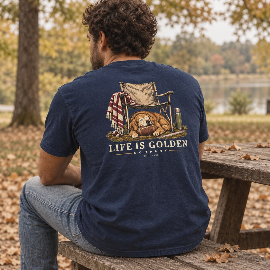 Camp Chair Companion Heavyweight Tee — lifestyle