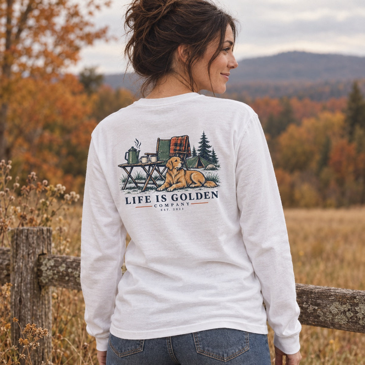 Camp Coffee Long-Sleeve — lifestyle