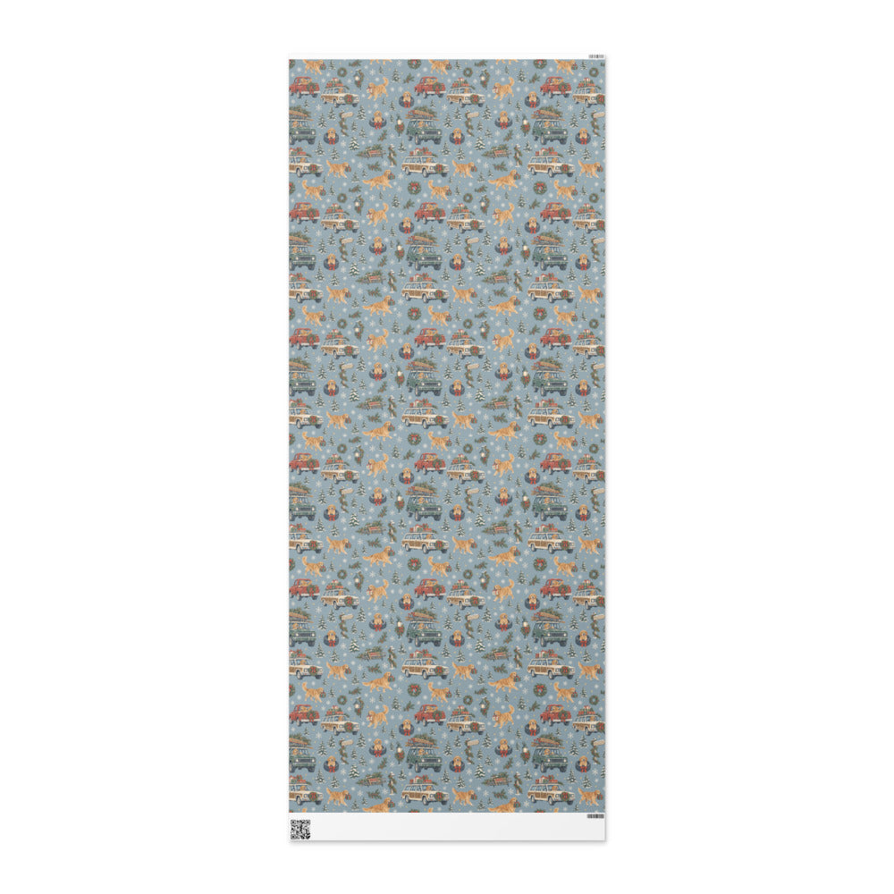Christmas Convoy Wrapping Paper — the full 6 ft roll