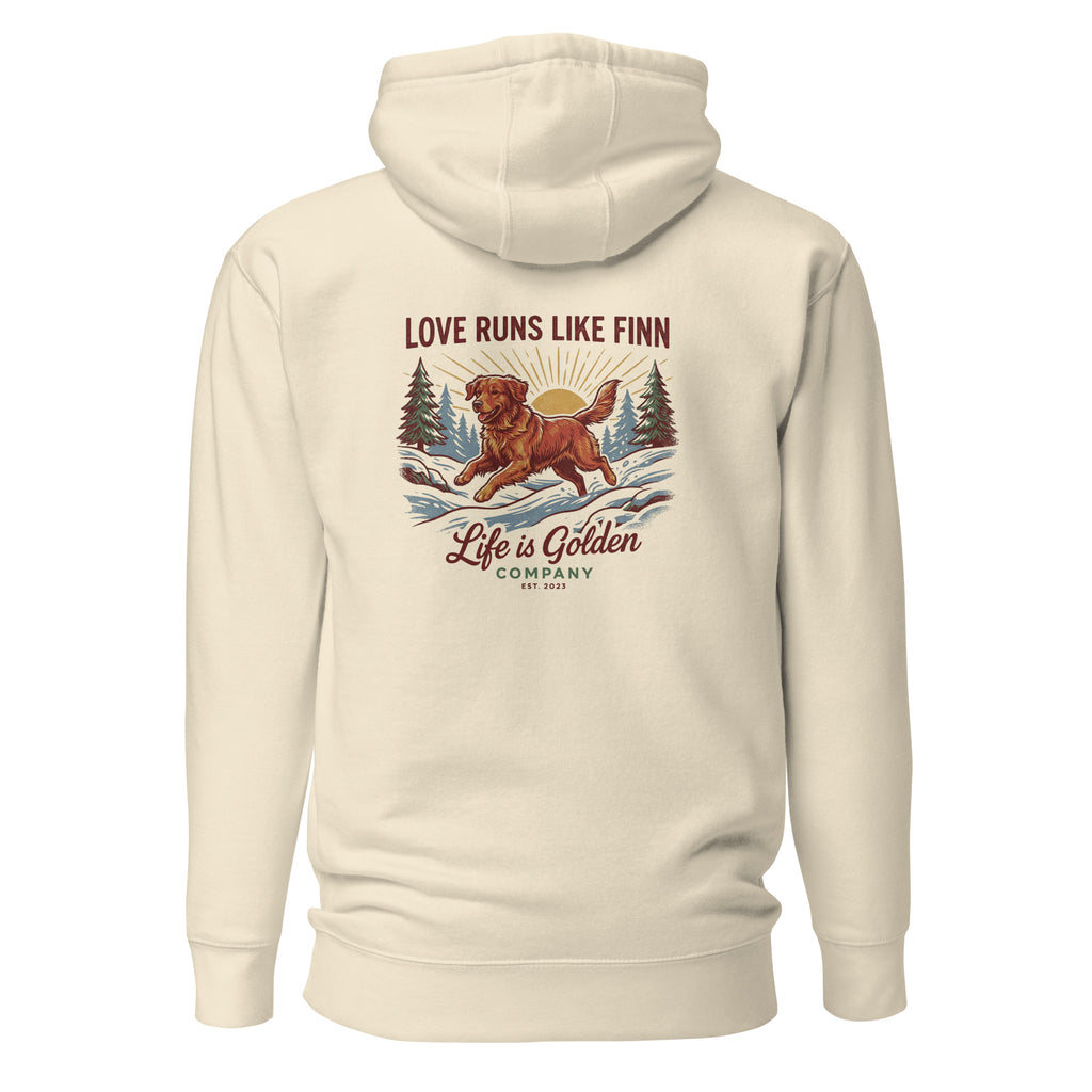 Love Runs Like Finn Unisex Hoodie