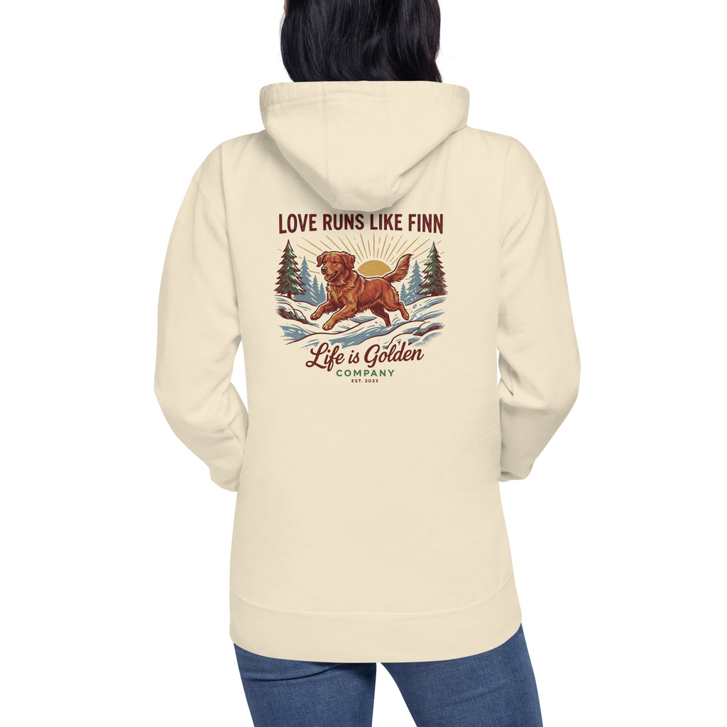 Love Runs Like Finn Unisex Hoodie
