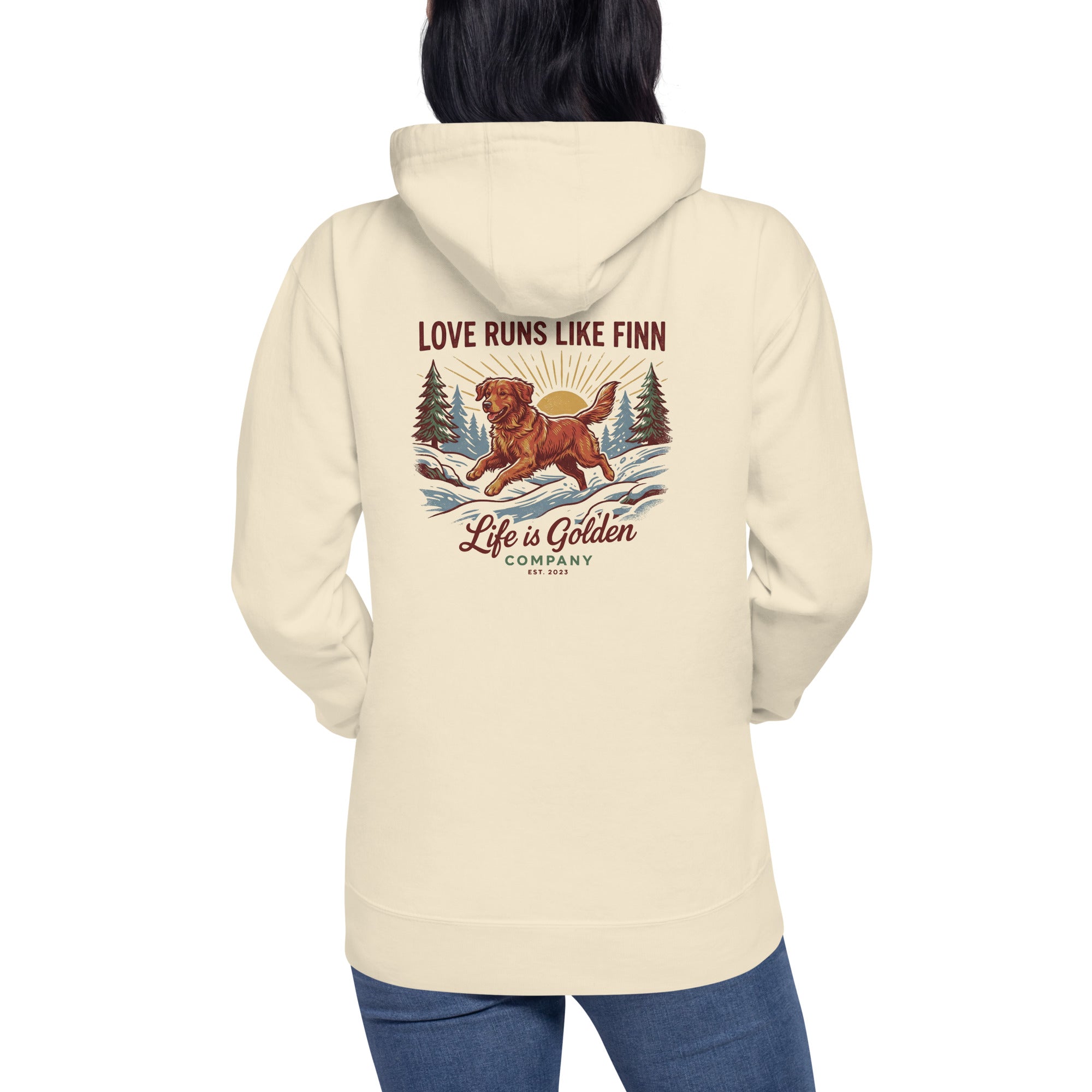 Love Runs Like Finn Unisex Hoodie