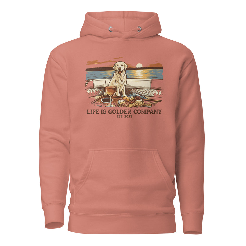 Sunset Sips and Golden Trips Unisex Hoodie