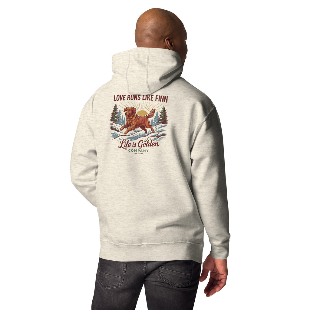 Love Runs Like Finn Unisex Hoodie