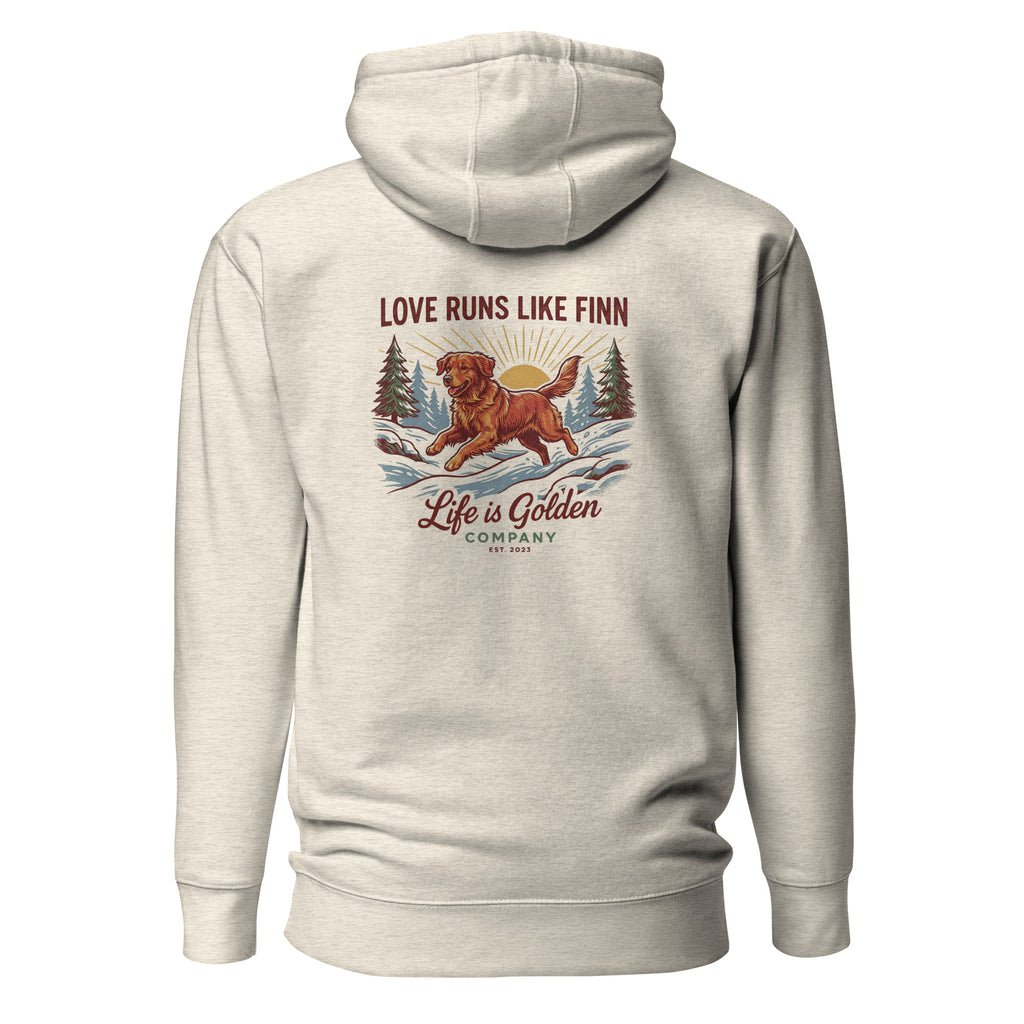 Love Runs Like Finn Unisex Hoodie