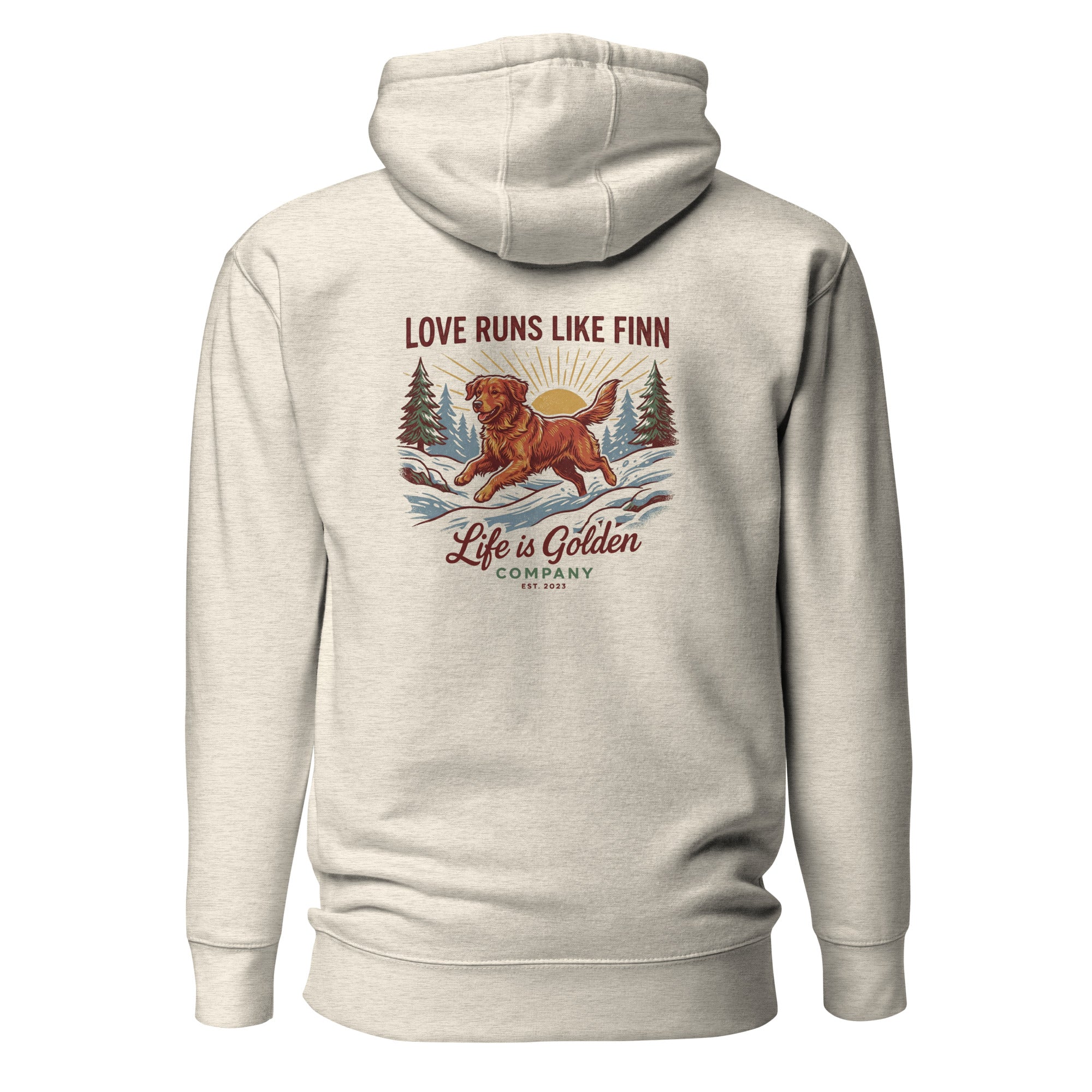 Love Runs Like Finn Unisex Hoodie