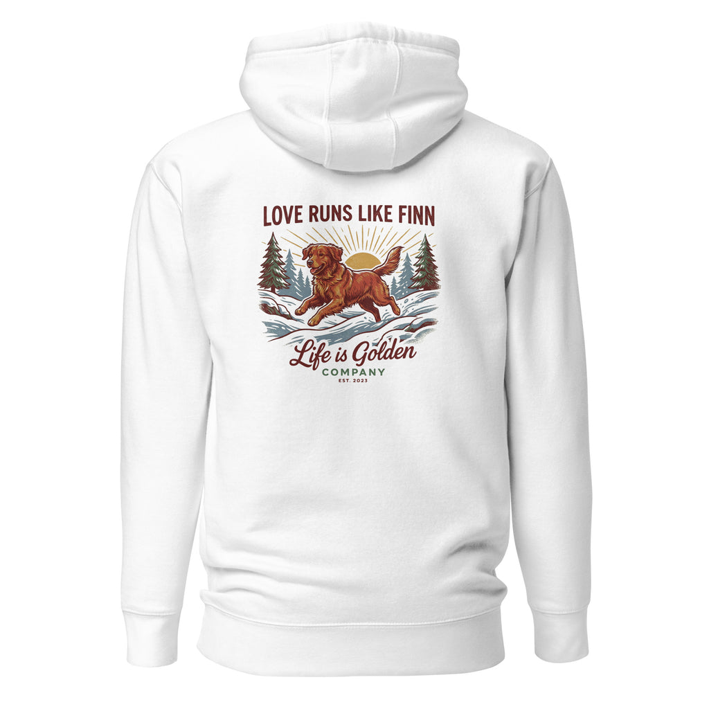 Love Runs Like Finn Unisex Hoodie