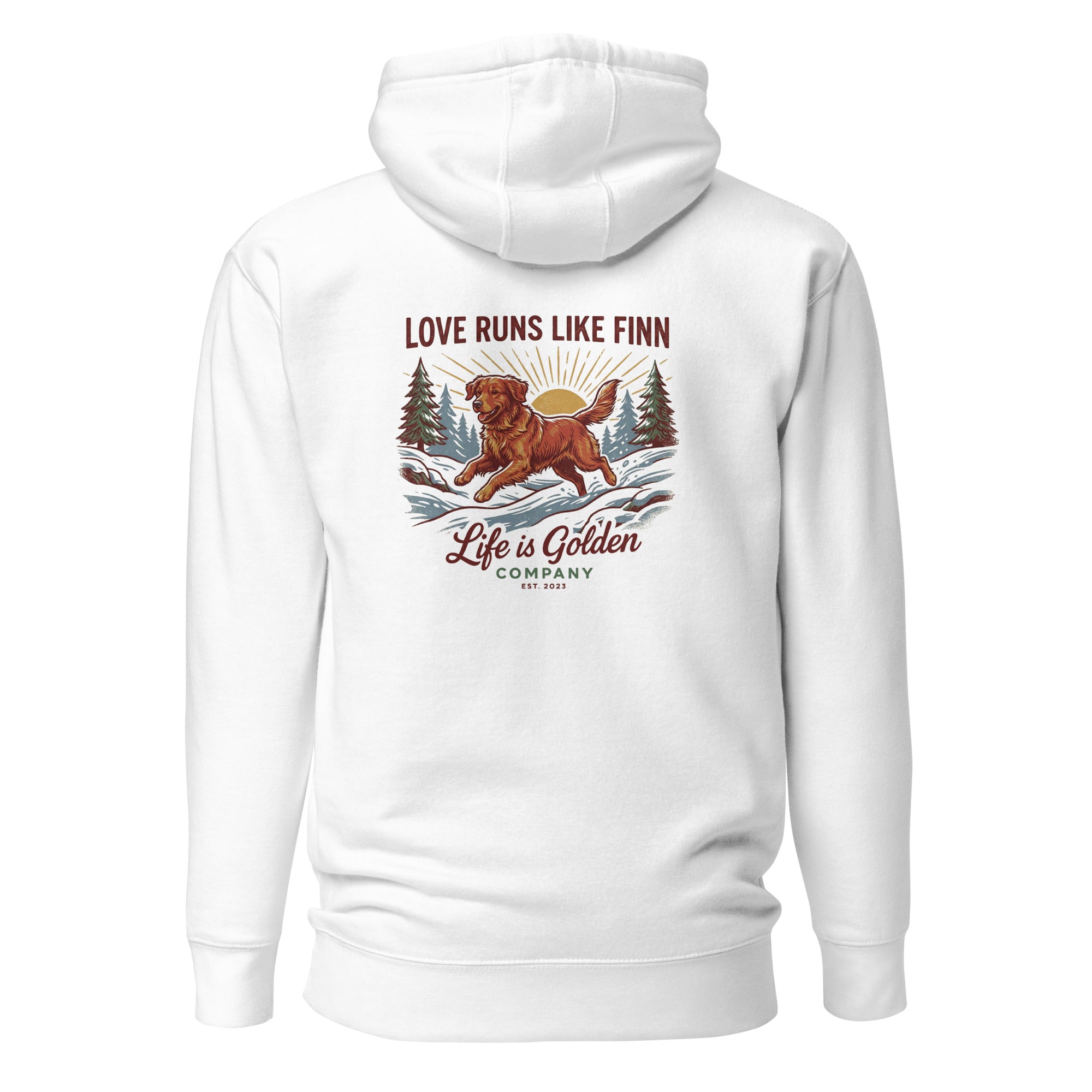 Love Runs Like Finn Unisex Hoodie