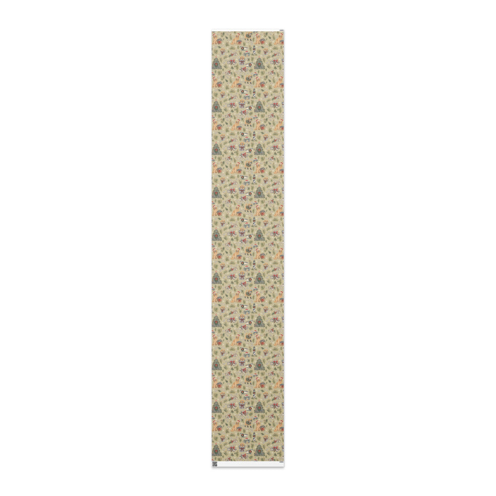 Crab Pot Christmas Wrapping Paper — the full 15 ft roll