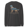 The Beach Day Golden Long Sleeve — Dark Grey Heather