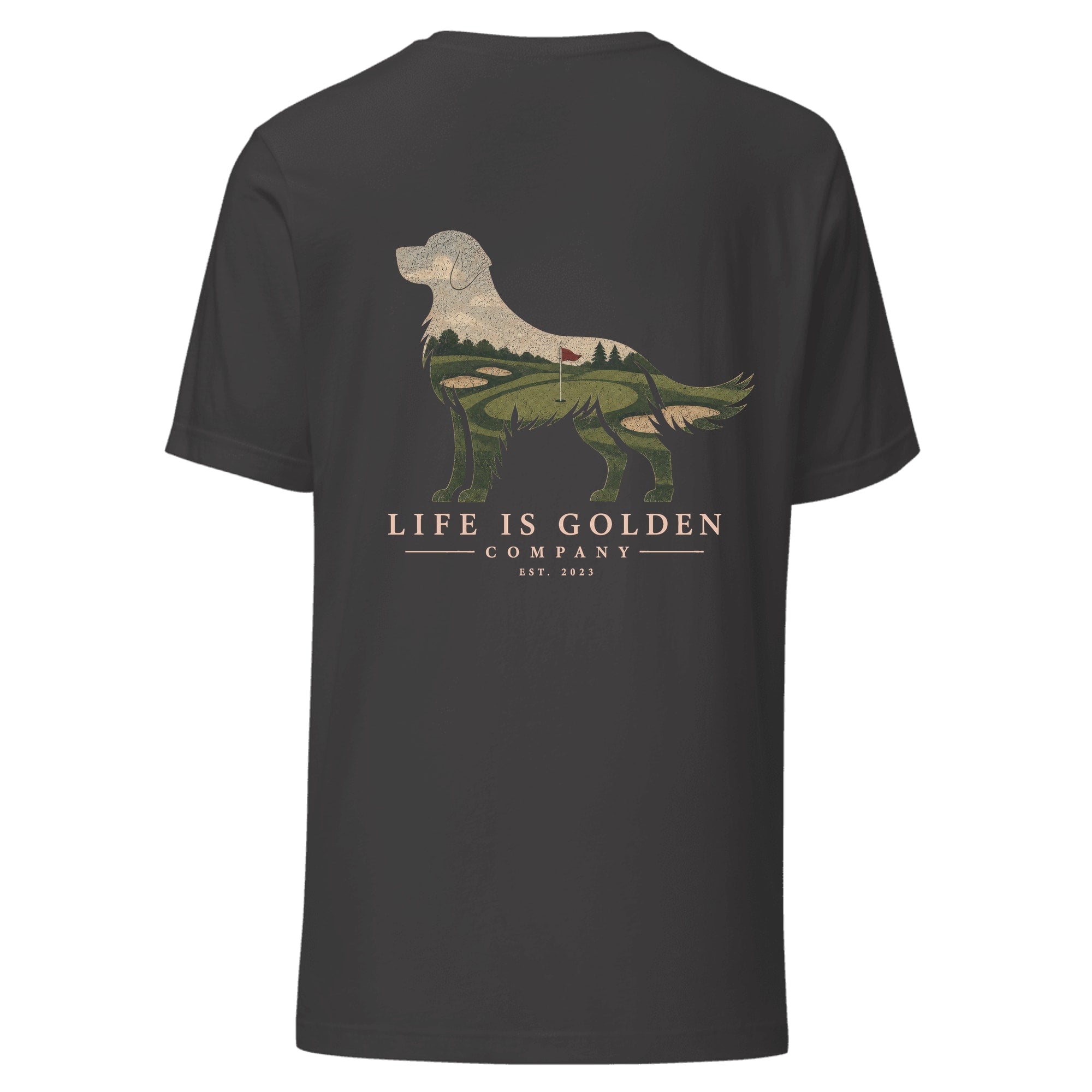 The Fairway Golden Tee — Dark Grey Heather
