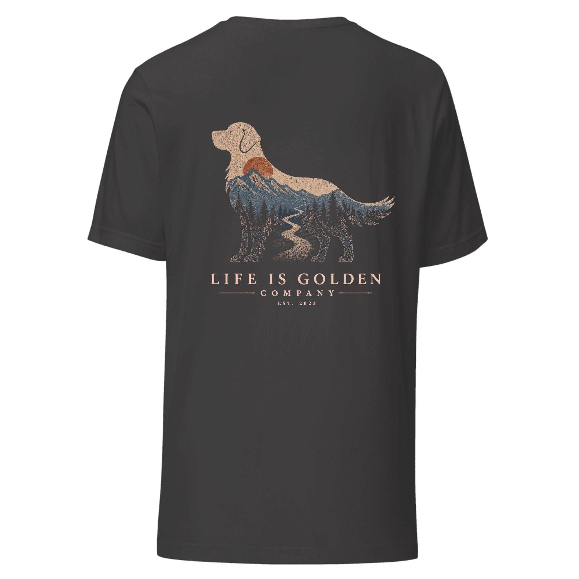 The High Country Golden Tee — Dark Grey Heather