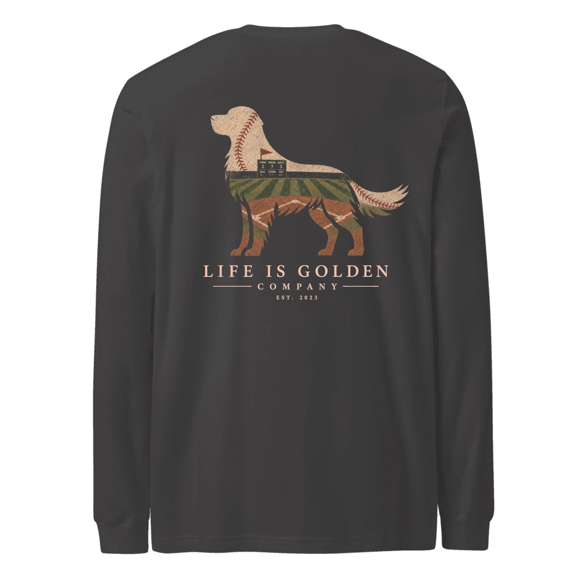 The Home Team Golden Long Sleeve — Dark Grey Heather