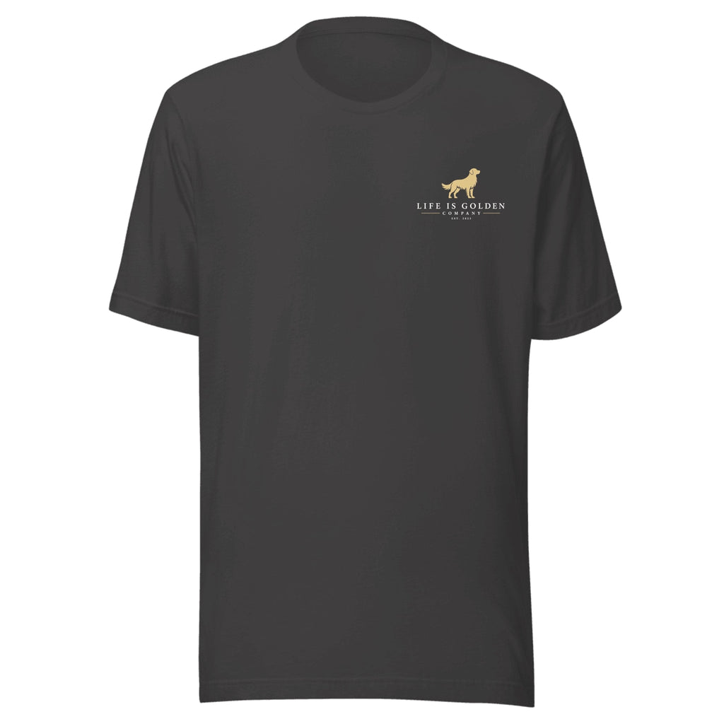 The Trailhead Copilot Tee — Dark Grey Heather (front)