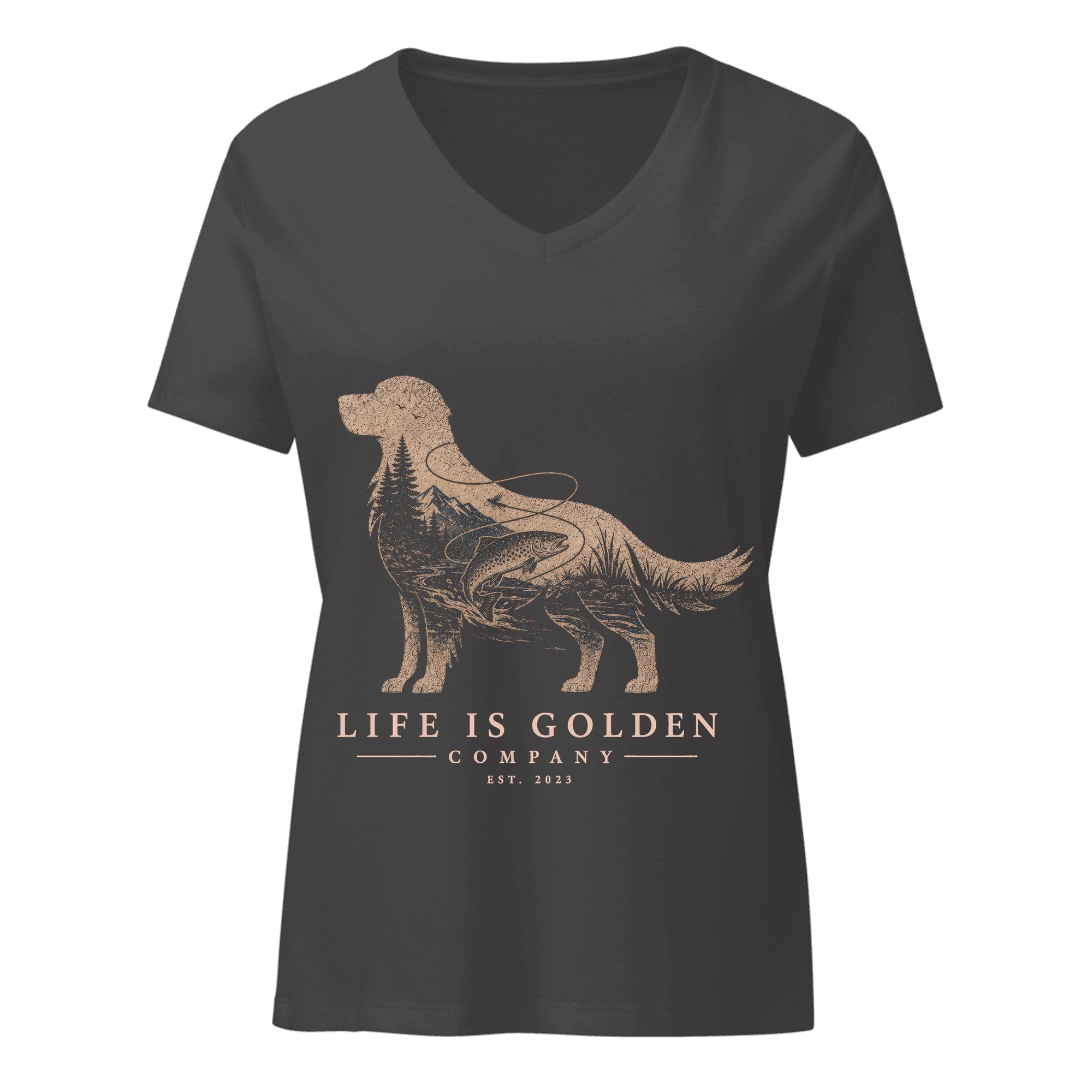 The Riverbend Golden — Dark Grey Heather