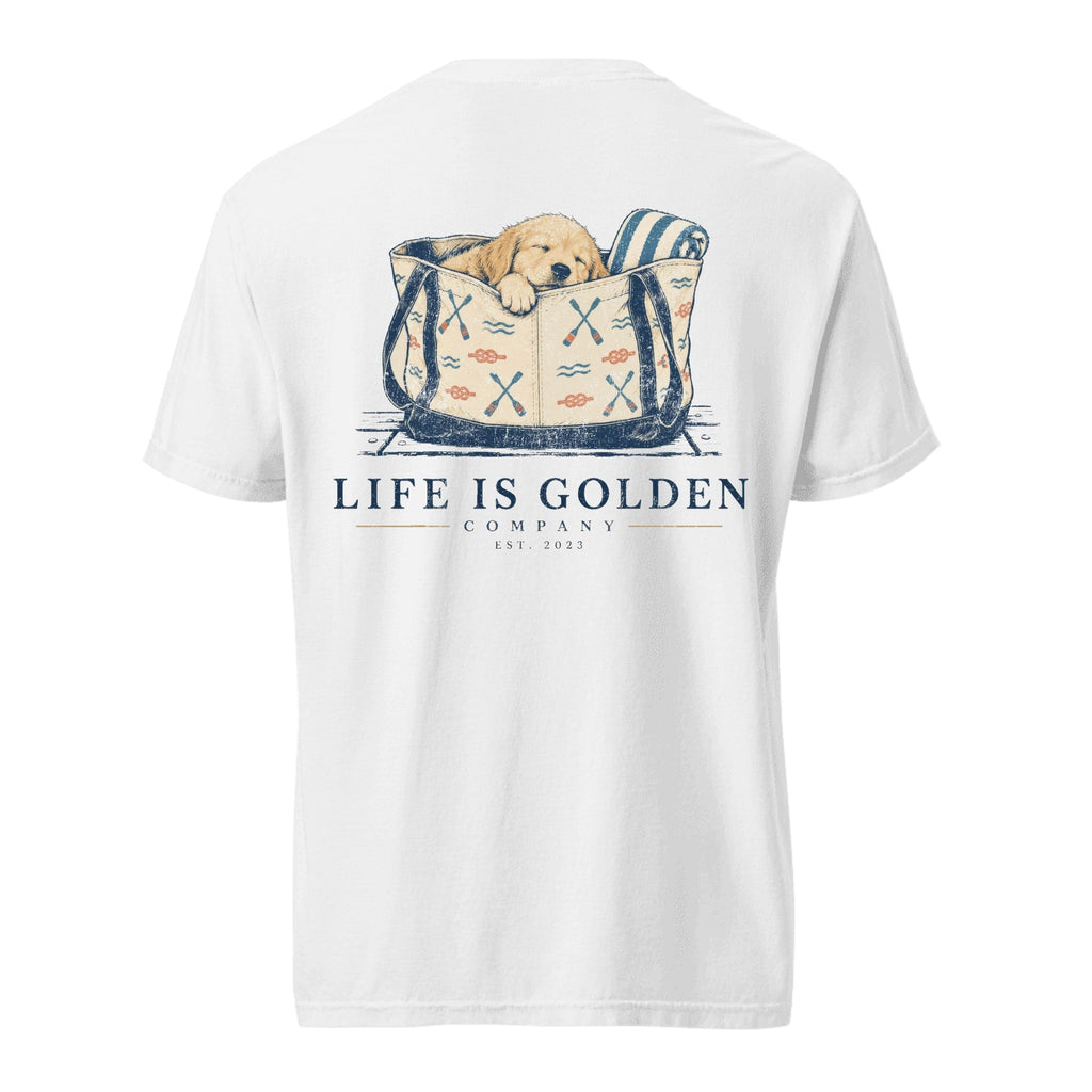 Beach Bag Nap Heavyweight Tee — White