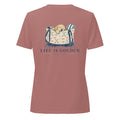Beach Bag Nap Women’s V-Neck — Heather Mauve
