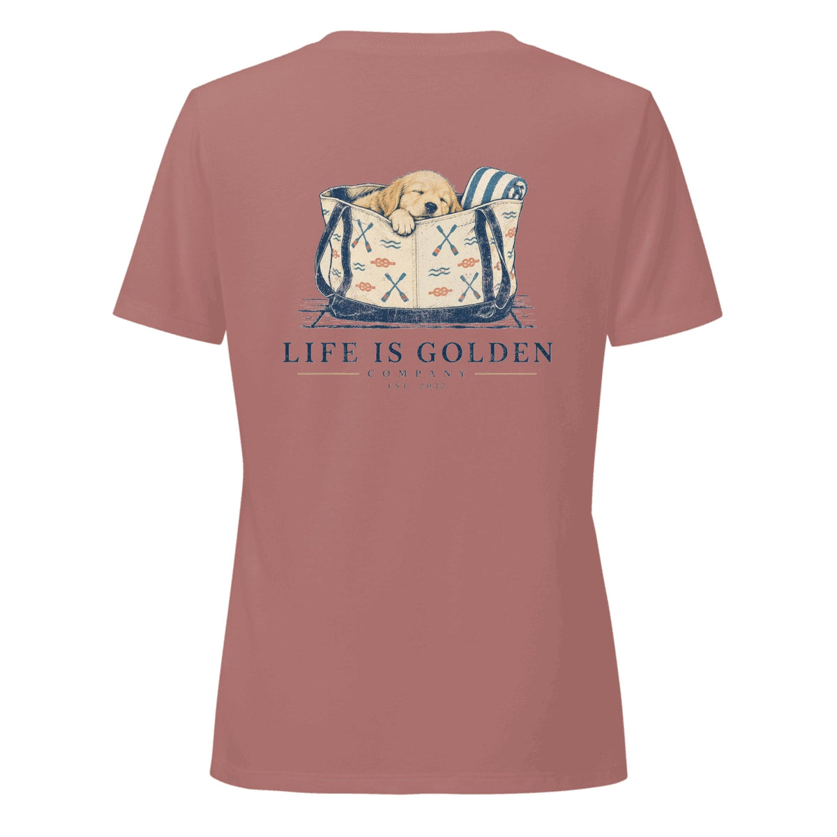 Beach Bag Nap Women’s V-Neck — Heather Mauve