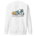 Beach Cruiser Crewneck — White