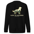 Forest Golden Crewneck — Black