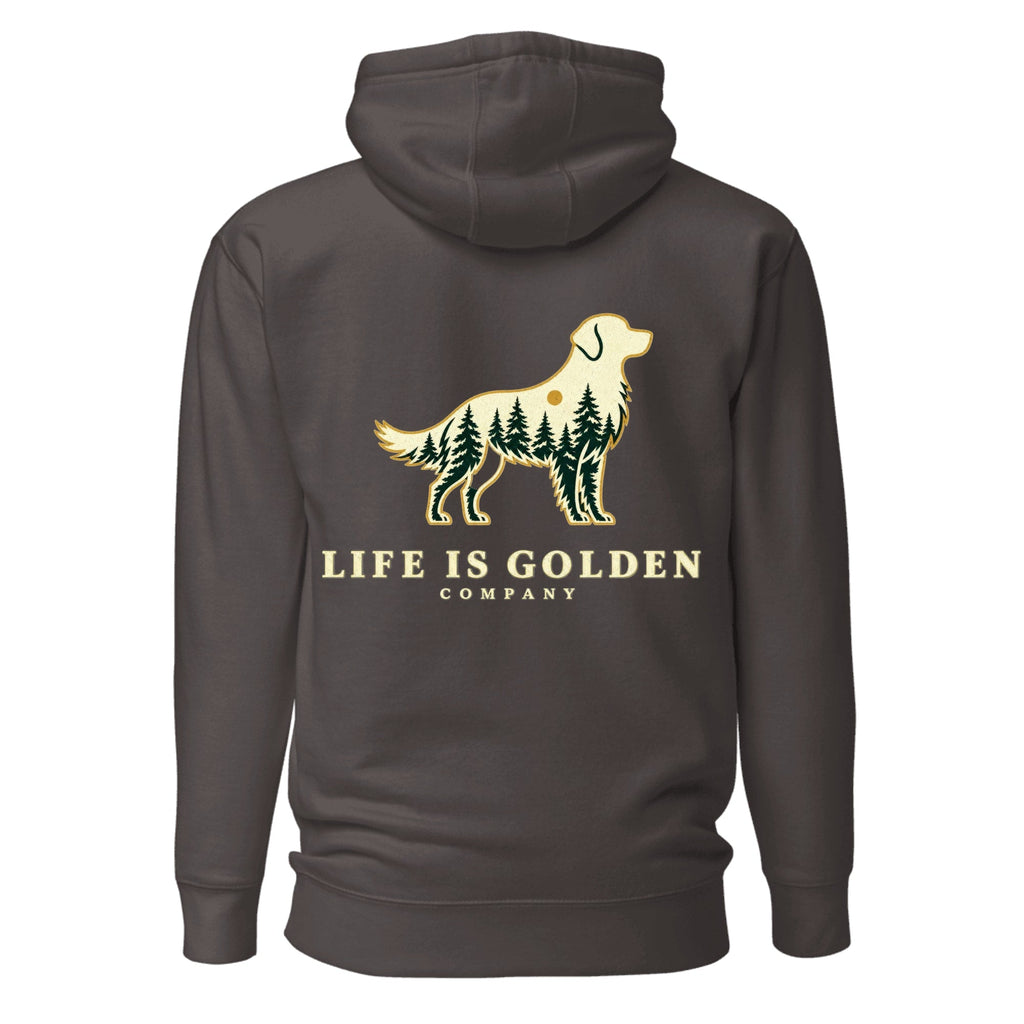 Forest Golden Hoodie — Charcoal Heather
