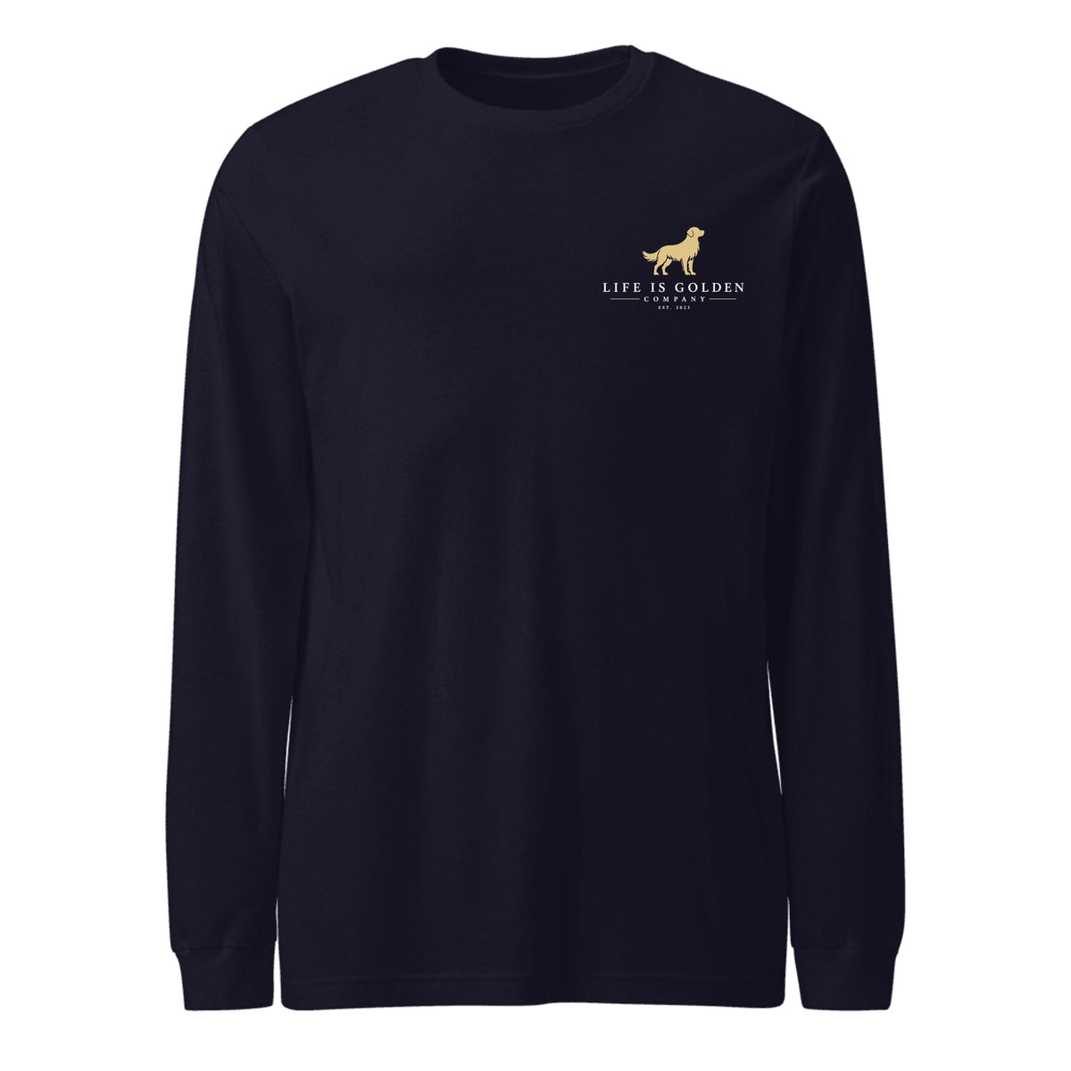Forest Golden Long-Sleeve — Navy (front)