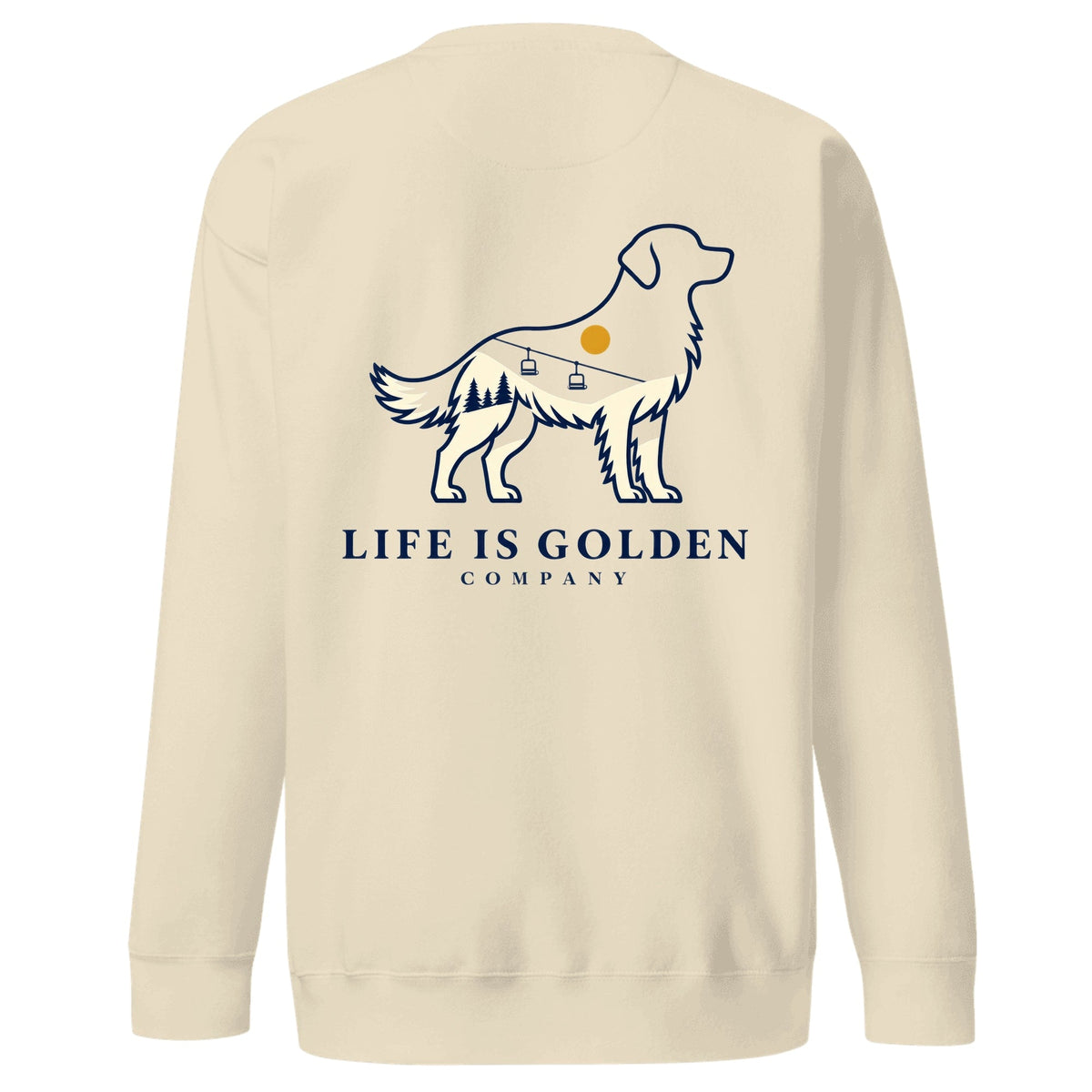 Mountain Golden Crewneck — Bone