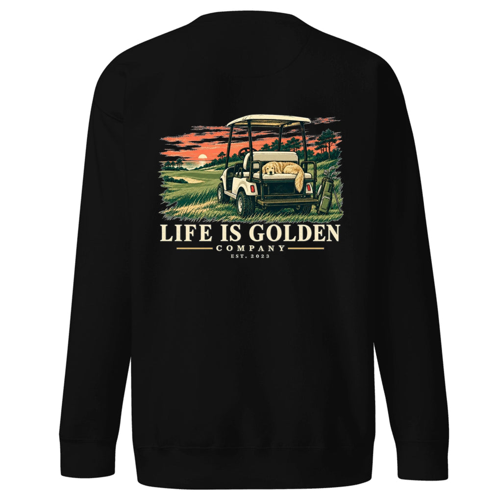 Sunset Cart Nap Crewneck — Black