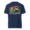Sunset Cart Nap Heavyweight Tee — True Navy