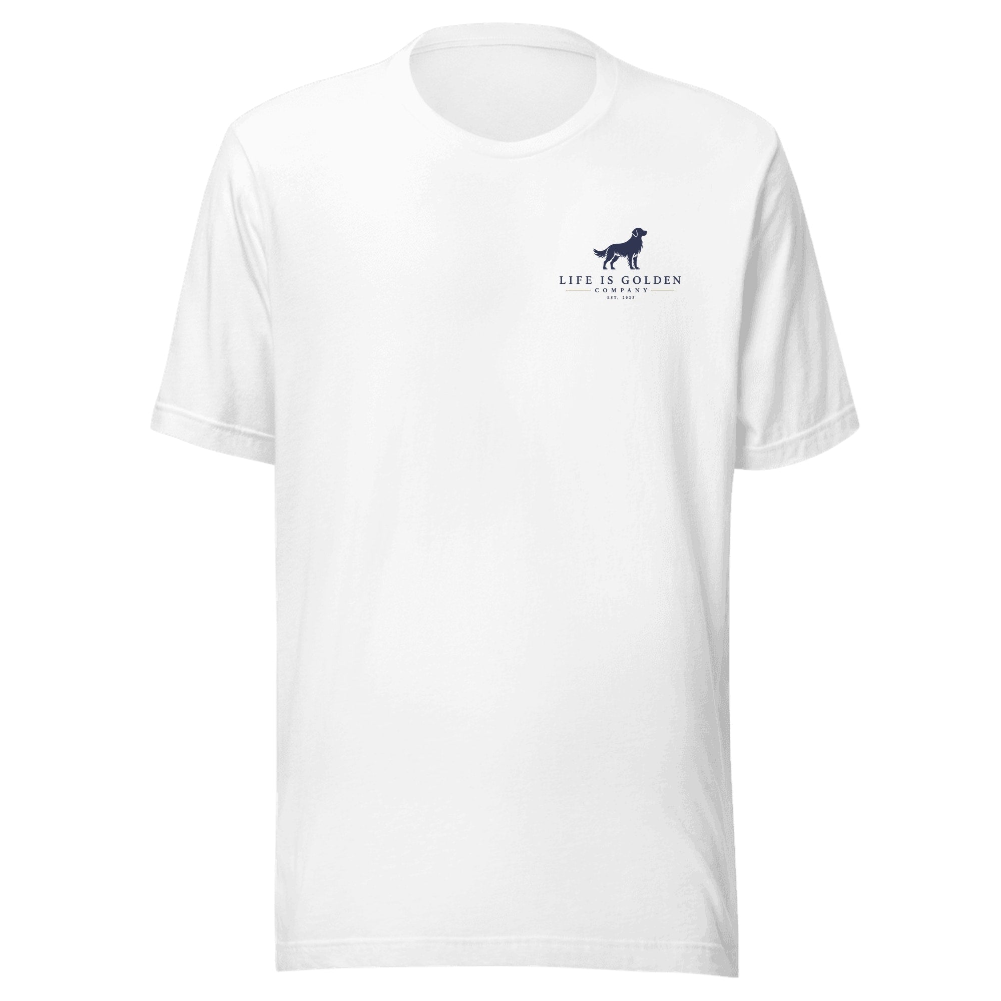 The Bench Boss Tee — White (front)