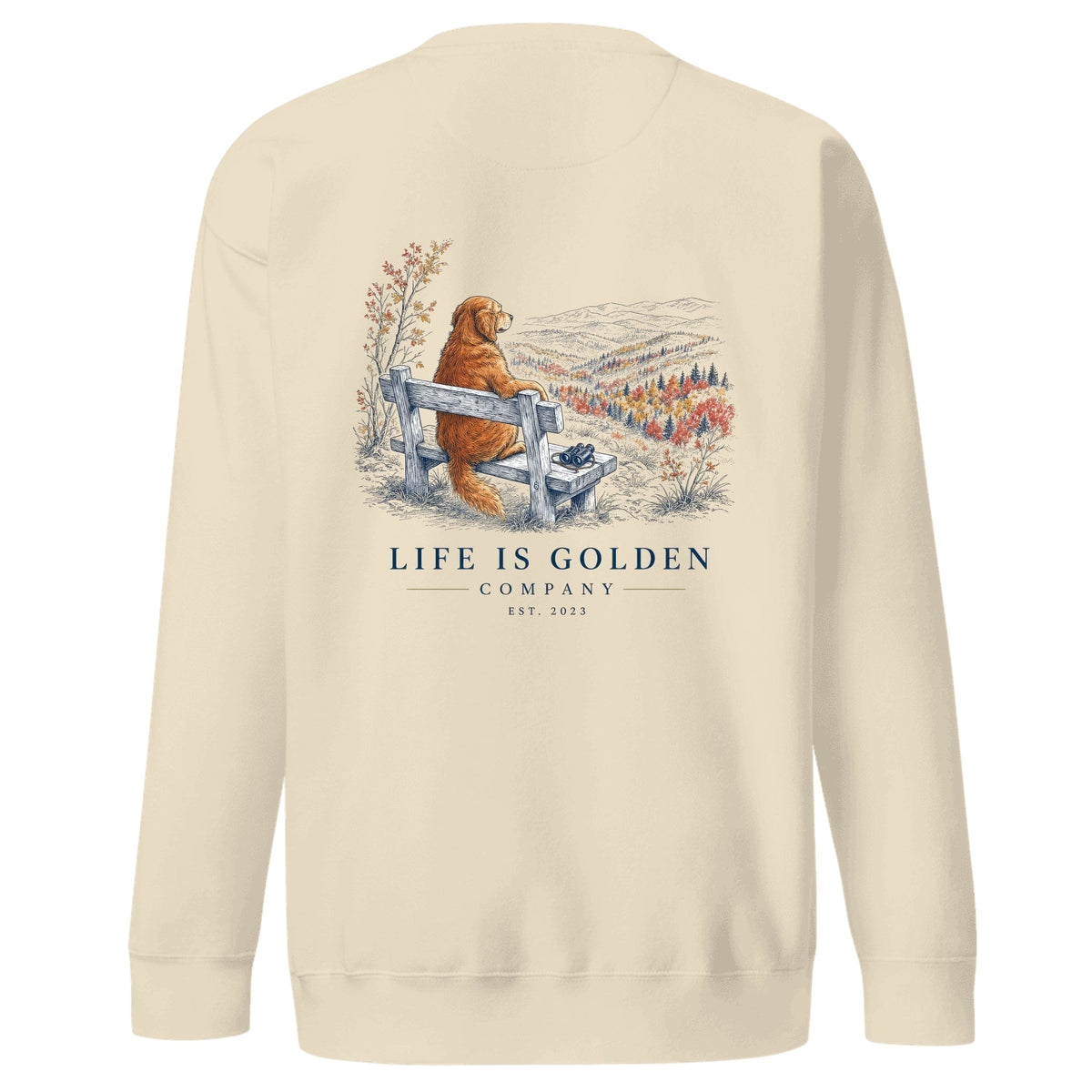 The Leaf Peeper Crewneck — Bone