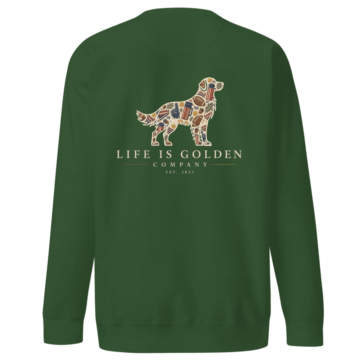 The Tailgate Crewneck — Forest Green