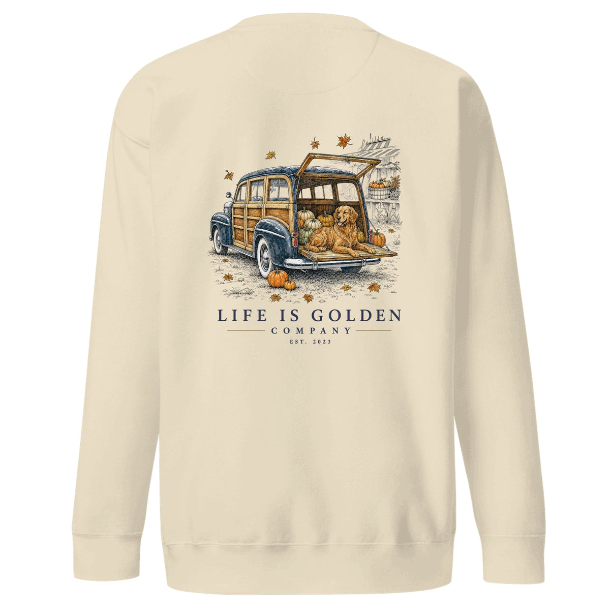 The Woody Crewneck — Bone