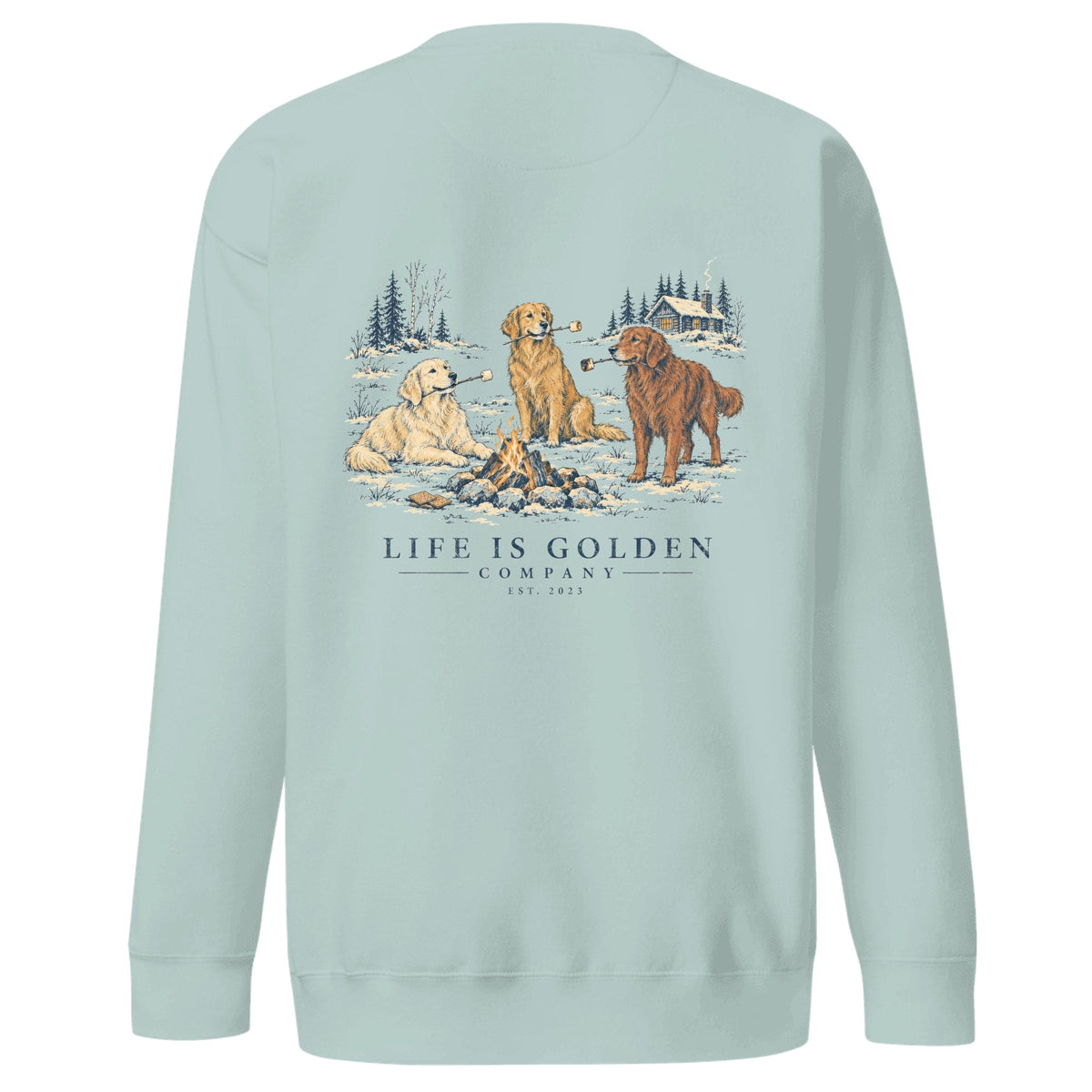 Toasted Goldens Crewneck — Agave