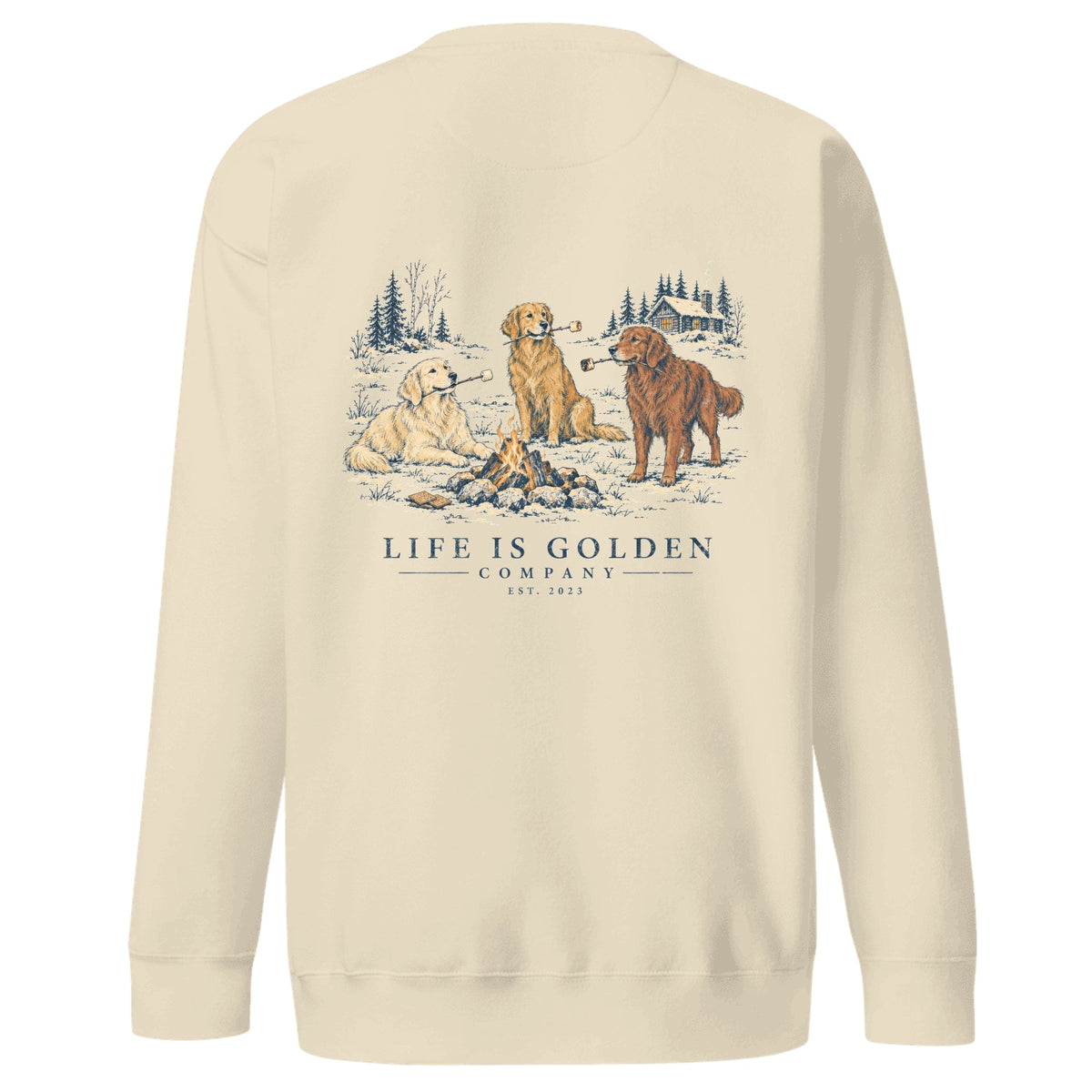 Toasted Goldens Crewneck — Bone