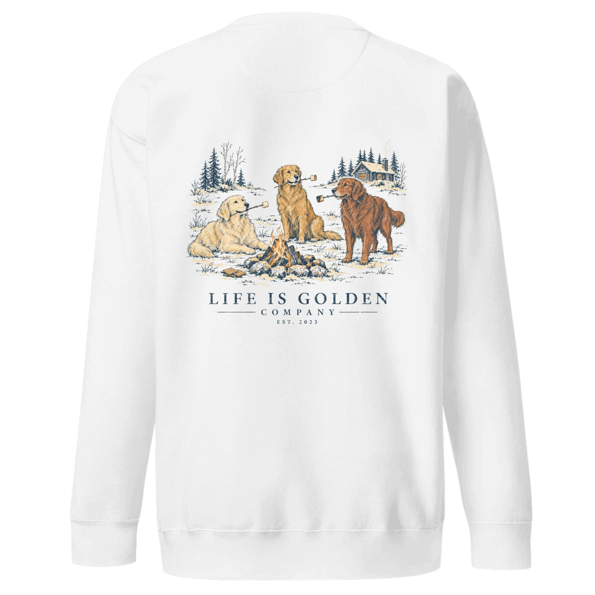 Toasted Goldens Crewneck — White