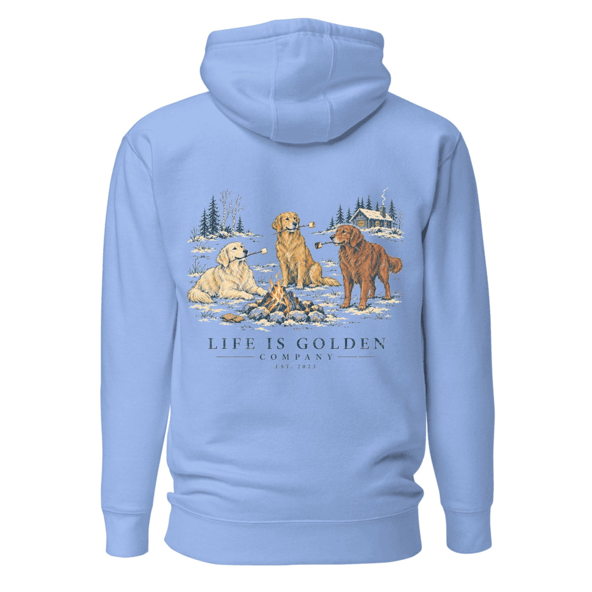 Toasted Goldens Hoodie — Carolina Blue