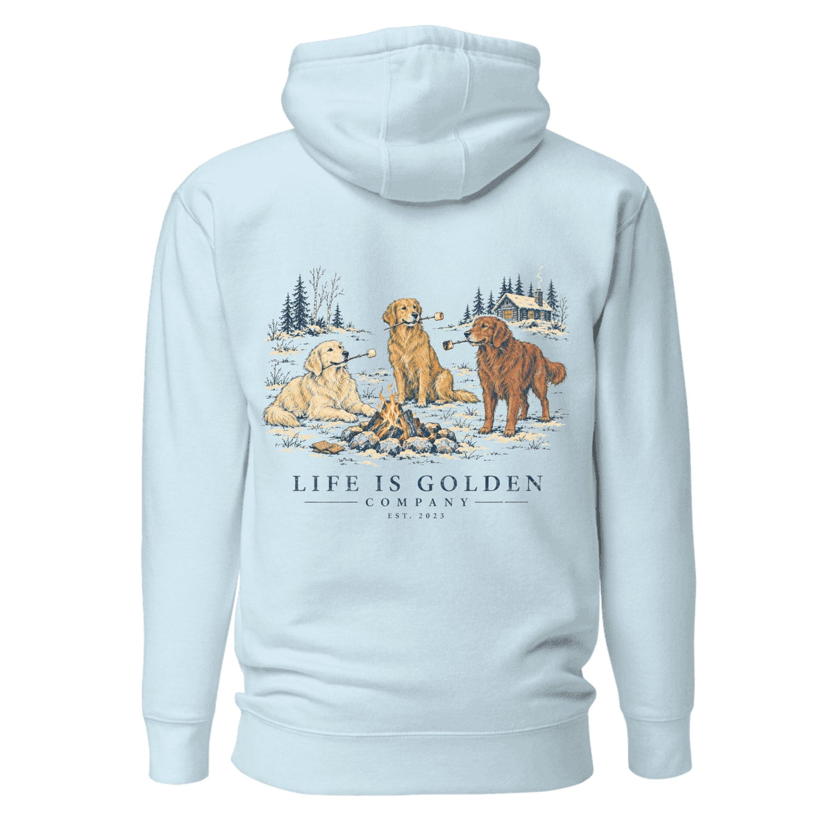 Toasted Goldens Hoodie — Sky Blue