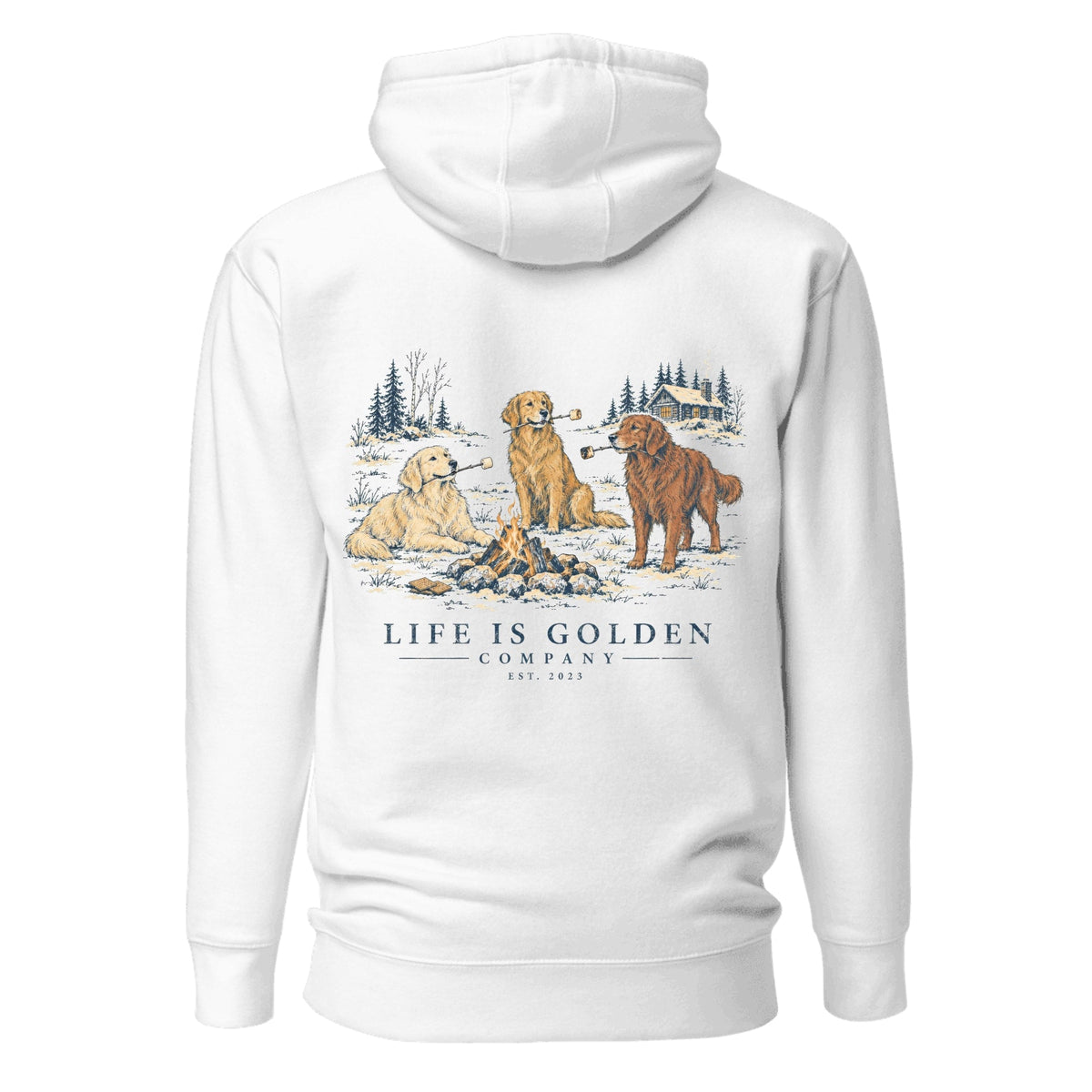 Toasted Goldens Hoodie — White