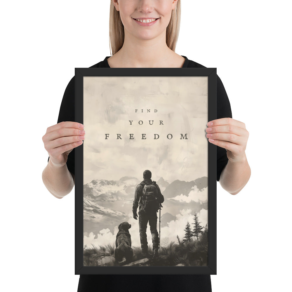 Find Your Freedom - 12"x18" Framed Wall Art