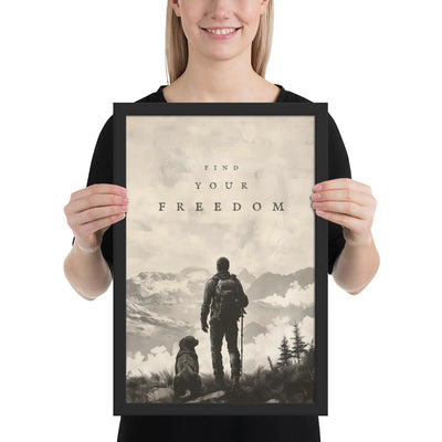 Find Your Freedom - 12"x18" Framed Wall Art