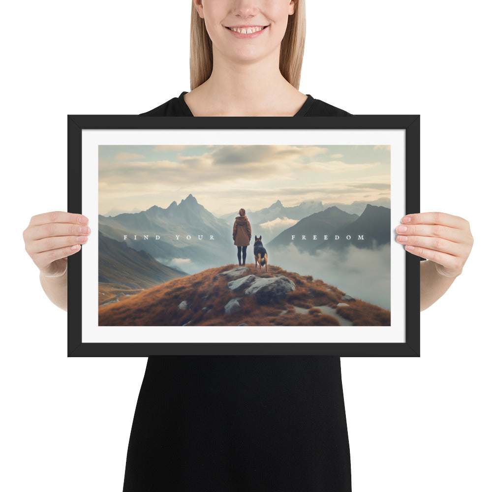 Shepherd Freedom Framed Print