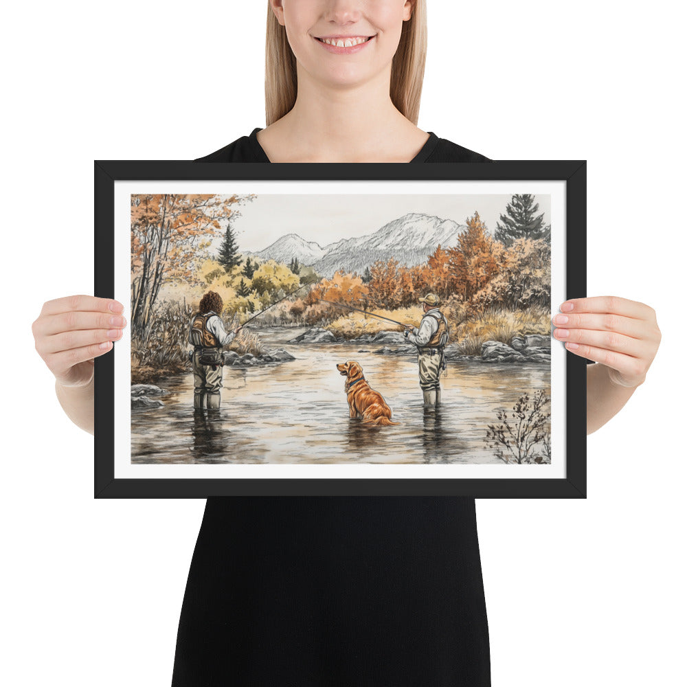 Catch &amp; Retrieve Framed Print