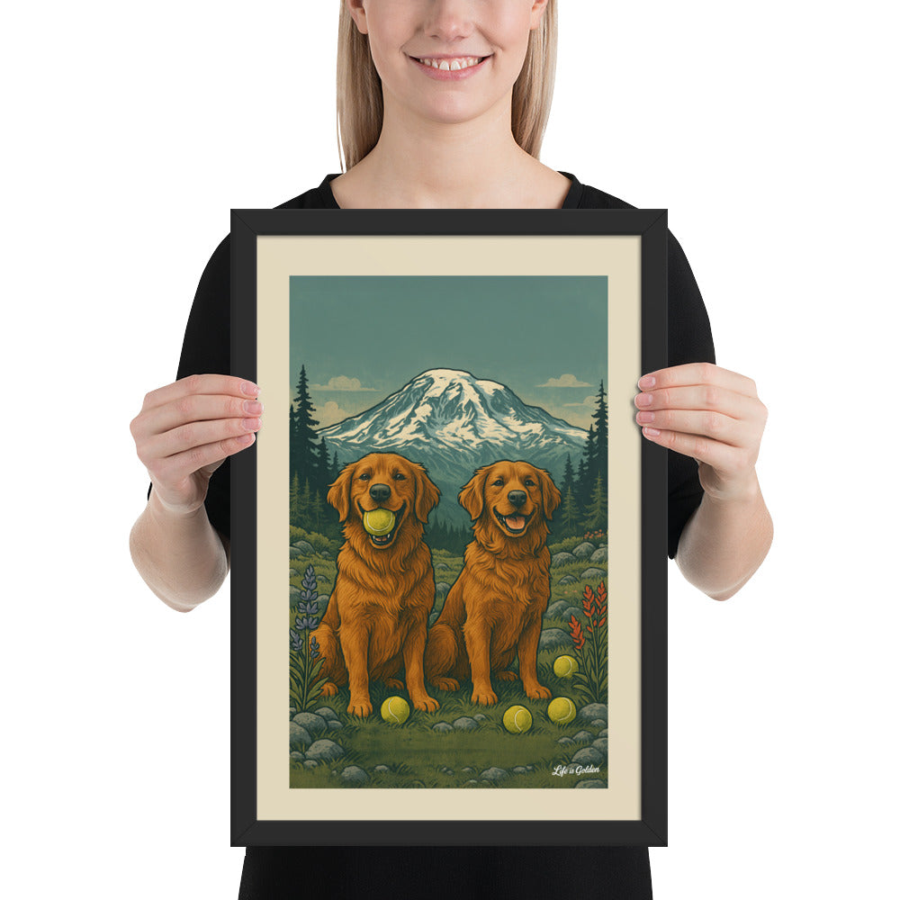Rainier Retrievers Framed poster
