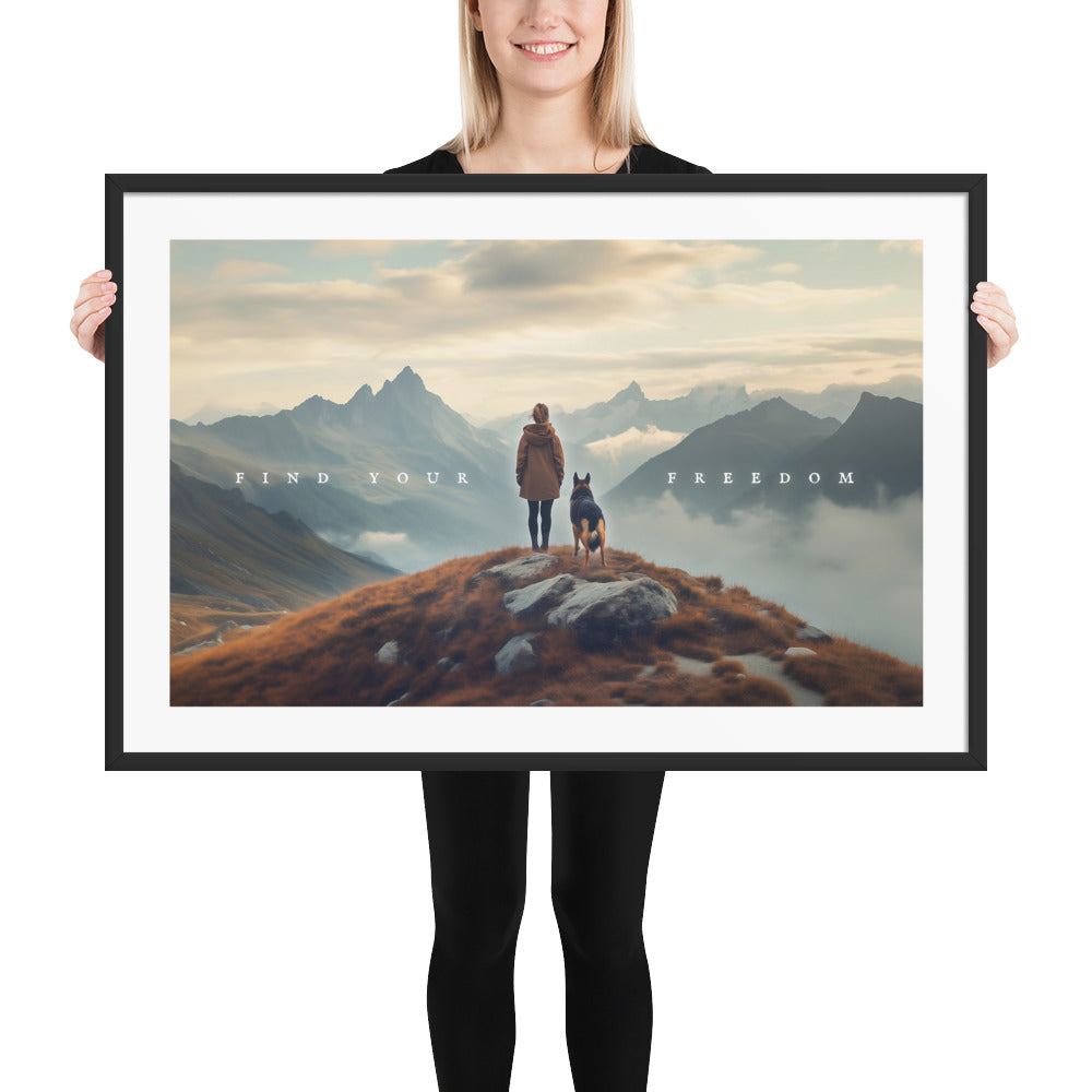 Shepherd Freedom Framed Print
