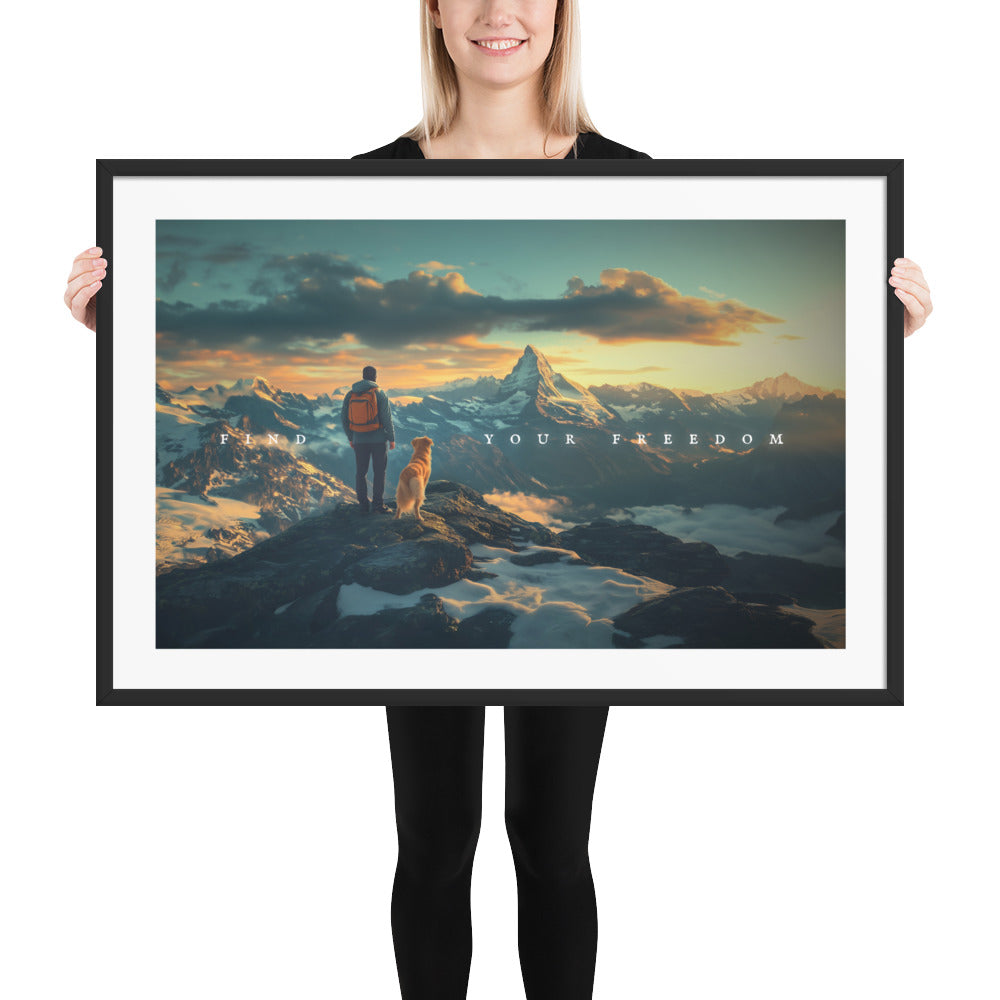 Golden Summit Framed Print