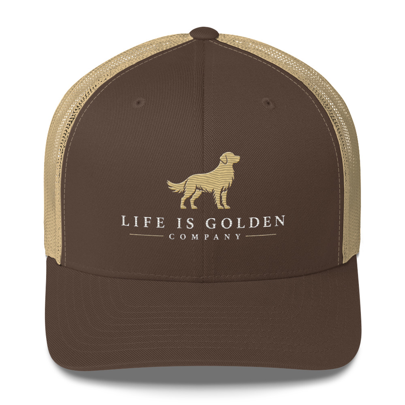 LIG Retro Trucker Hat — Brown/ Khaki